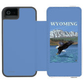 Bald Eagle Diving - Wyoming Incipio iPhone Portemonnee Hoesje (Agenda Open)