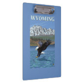 Bald Eagle Diving - Wyoming Klembord (Rechts)