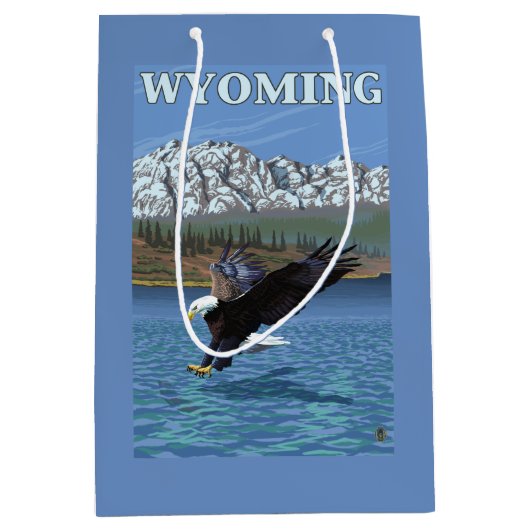 Bald Eagle Diving - Wyoming Medium Cadeauzakje (Voorkant)