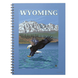 Bald Eagle Diving - Wyoming Notitieboek