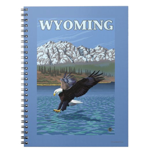 Bald Eagle Diving - Wyoming Notitieboek (Voorkant)