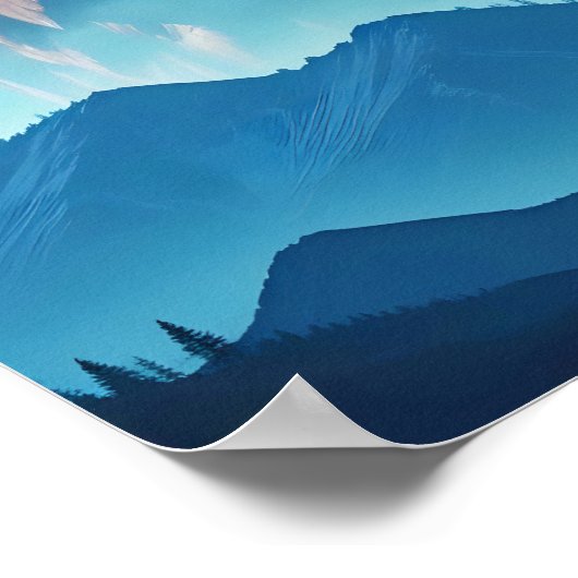 Bald Eagle Double Exposure Dierlijke Natuur Wilder Poster (Hoek)