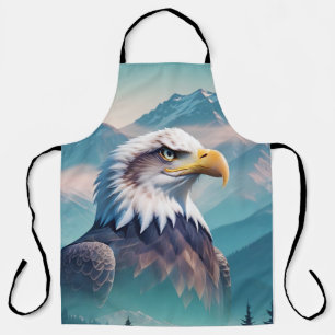 Bald Eagle Double Exposure Dierlijke Natuur Wilder Schort