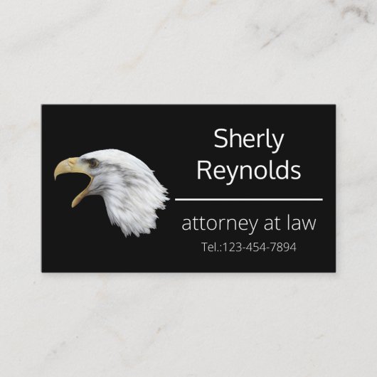 Bald Eagle elegant aanpasbaar Visitekaartje (Voorkant)