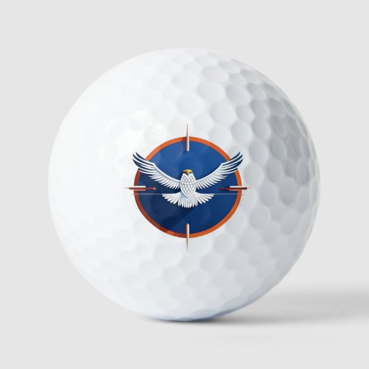 Bald Eagle-embleem Golfballen (Voorkant)