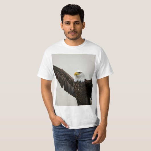 Bald Eagle-embleem T-shirt (Voorkant volledig)