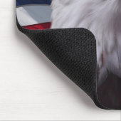 Bald eagle en American Flag Muismat (Hoek)