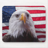 Bald eagle en American Flag Muismat (Voorkant)