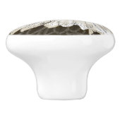 Bald Eagle en Amerikaanse vlag Patriottische Kunst Keramische Knop (Zijkant)