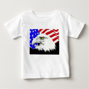 Bald Eagle en de Amerikaanse vlag