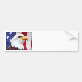 Bald Eagle en de Amerikaanse vlag Bumpersticker