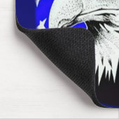 Bald Eagle en de Amerikaanse vlag Muismat (Hoek)