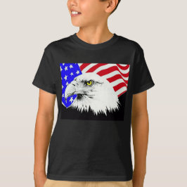 Bald Eagle en de Amerikaanse vlag T-shirt