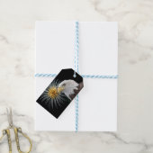 Bald Eagle en Fireworks Cadeaulabel (Met Touw)