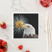 Bald Eagle en Fireworks Servet (Insitu)