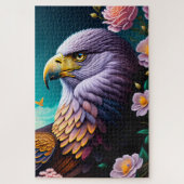 Bald Eagle en Flowers Legpuzzel (Verticaal)