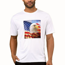 Bald Eagle en het Amerikaanse Shirt van de Vlag Sp