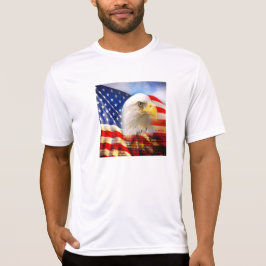 Bald Eagle en het Amerikaanse Shirt van de Vlag Sp