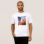 Bald Eagle en het Amerikaanse Shirt van de Vlag Sp (Voorkant volledig)