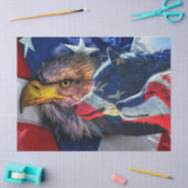 Bald Eagle en Wolven Tissuepapier (Craft)