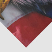 Bald Eagle en Wolven Tissuepapier (Detail)