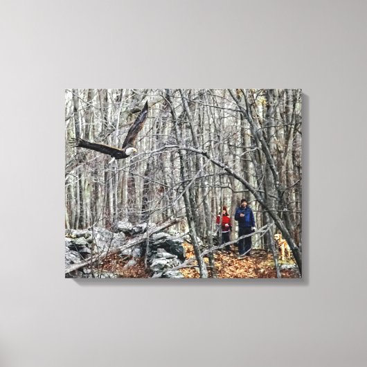 Bald Eagle Encounter Canvas Afdruk (Voorkant)