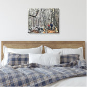 Bald Eagle Encounter Canvas Afdruk (Insitu (Slaapkamer))