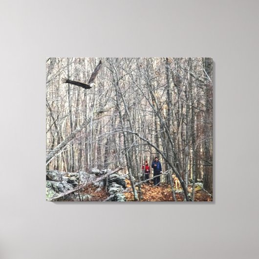 Bald Eagle Encounter Canvas Afdruk (Voorkant)