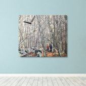 Bald Eagle Encounter Canvas Afdruk (Insitu (Houten vloer))
