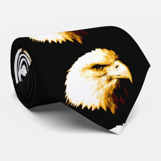 Bald Eagle Eye Necktie Stropdas (Opgerold)