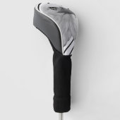 Bald Eagle Face Oil Paint, Golfheadcover (Schuin)