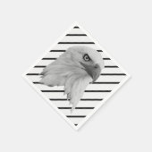 Bald Eagle Face Oil Paint, Servet (Hoek)