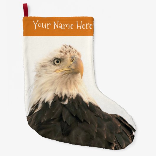 Bald Eagle Fading in the Smoky Sky Grote Kerstsok (Voorkant)