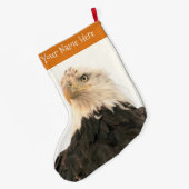 Bald Eagle Fading in the Smoky Sky Grote Kerstsok (Achterkant (Hangend))