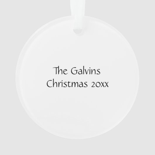 Bald Eagle Familienaam Ornament (achterkant)