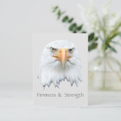 Bald Eagle Firmness & Sterkte aanpasbaar Briefkaart (Staand voorkant)