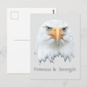 Bald Eagle Firmness & Sterkte aanpasbaar Briefkaart (Voorkant / Achterkant)