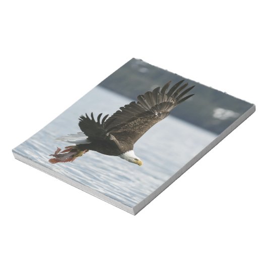 Bald Eagle Fish Retrieval Notitieblok (Linkerzijde)