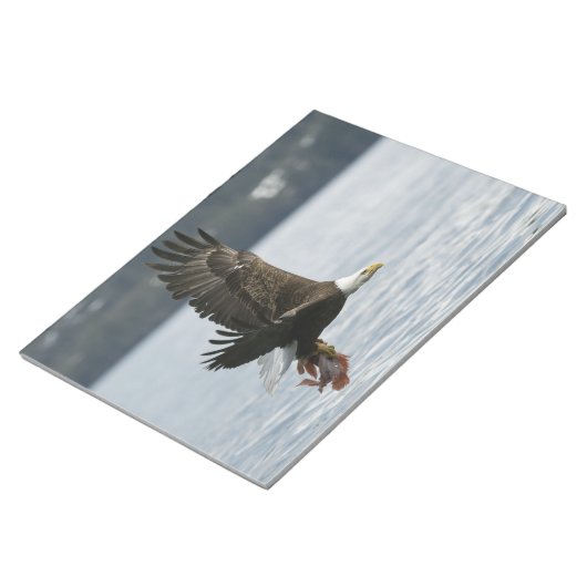 Bald Eagle Fish Retrieval Notitieblok (Schuin)