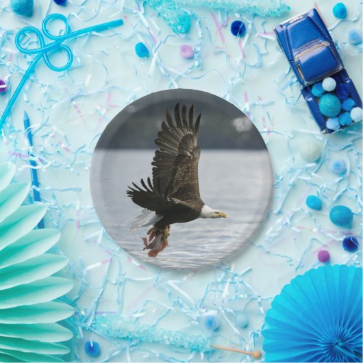 Bald Eagle Fish Retrieval Papieren Bordje (Feest)