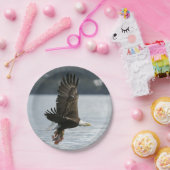 Bald Eagle Fish Retrieval Papieren Bordje (Feest)