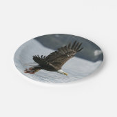 Bald Eagle Fish Retrieval Papieren Bordje (Gekanteld)