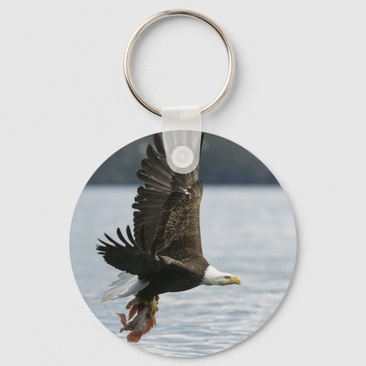 Bald Eagle Fish Retrieval Sleutelhanger (Voorkant)