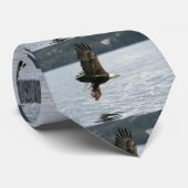 Bald Eagle Fish Retrieval Stropdas (Opgerold)