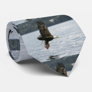 Bald Eagle Fish Retrieval Stropdas