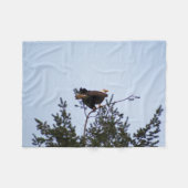 Bald Eagle Fleece Deken (Voorkant (Horizontaal))