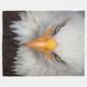 Bald Eagle Fleece Deken (Voorkant (Horizontaal))
