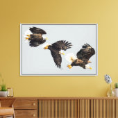 Bald Eagle Flight Canvas Afdruk (Insitu (Woonkamer))