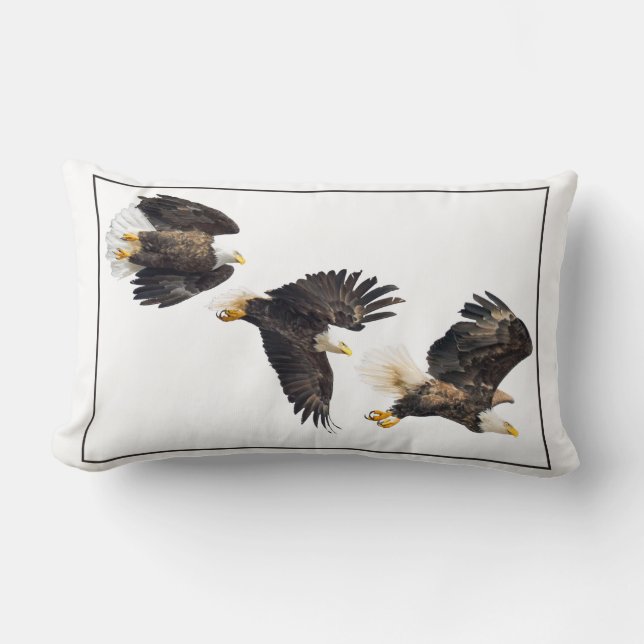 Bald Eagle Flight Kussen (Voorkant)