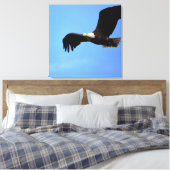 Bald Eagle Flight Portret Canvas Afdruk (Insitu (Slaapkamer))